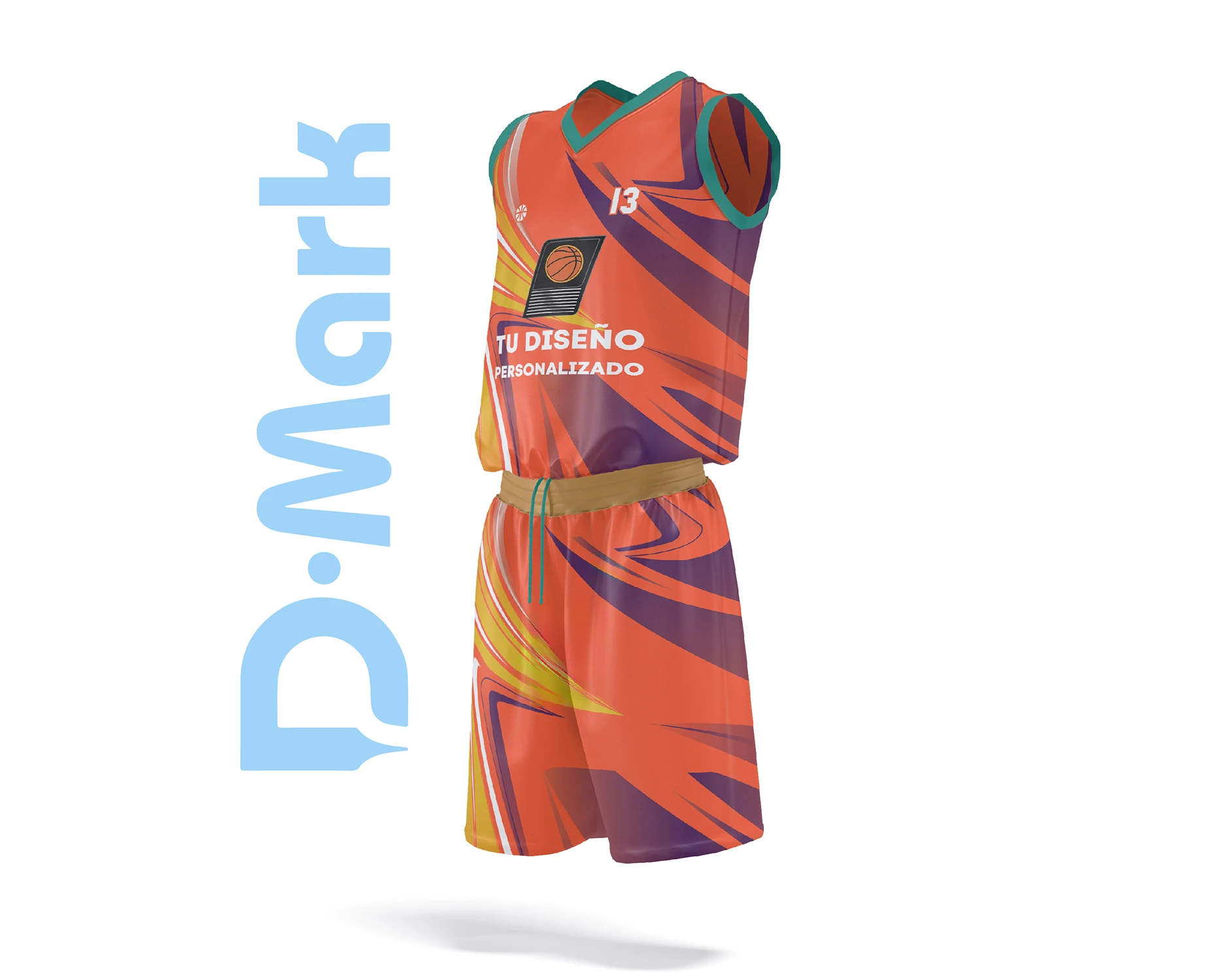Uniforme de Basketball Full Sublimado – Cuello V