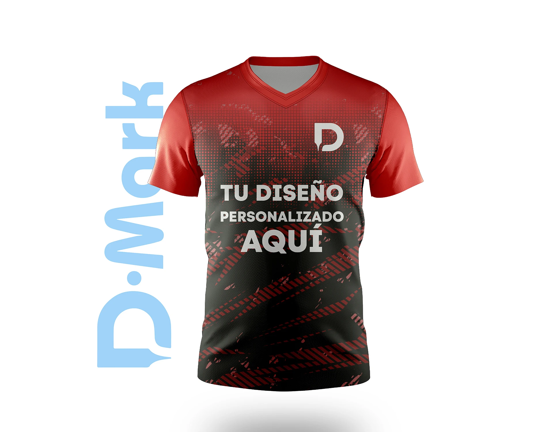 Camiseta Deportiva Full Sublimado – Manga Corta, Cuello V