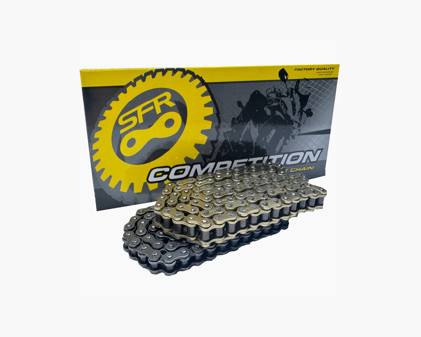 Cadena 428H-132L reforzada para motos 125 - 150 CC