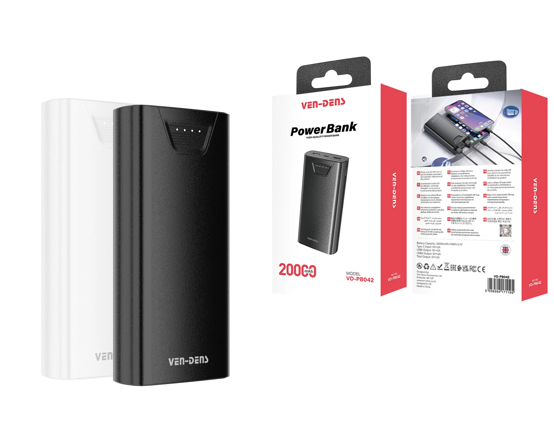 Power Bank VEN-DENS 10000mAh