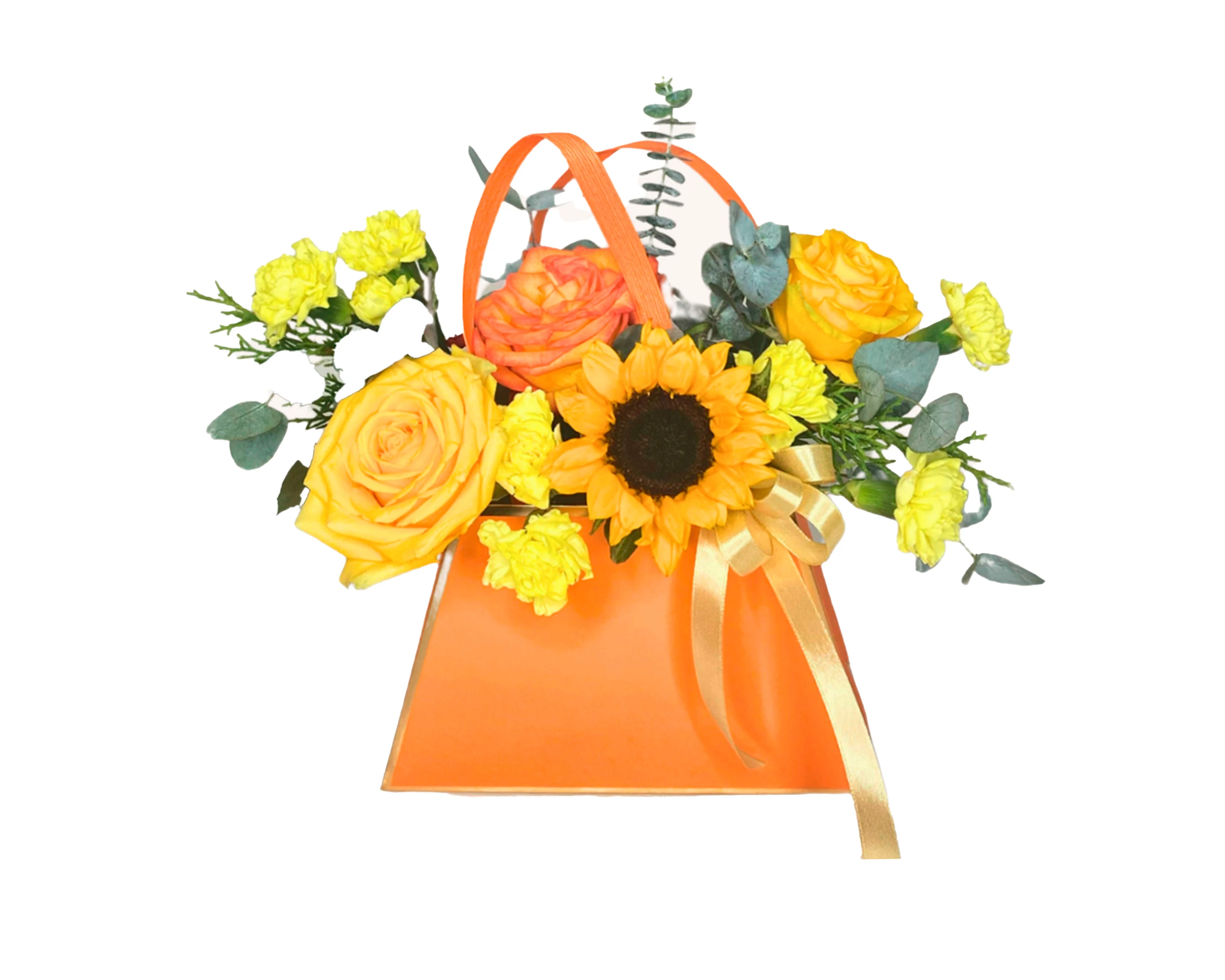 Cartera Floral Amarilla & Naranja