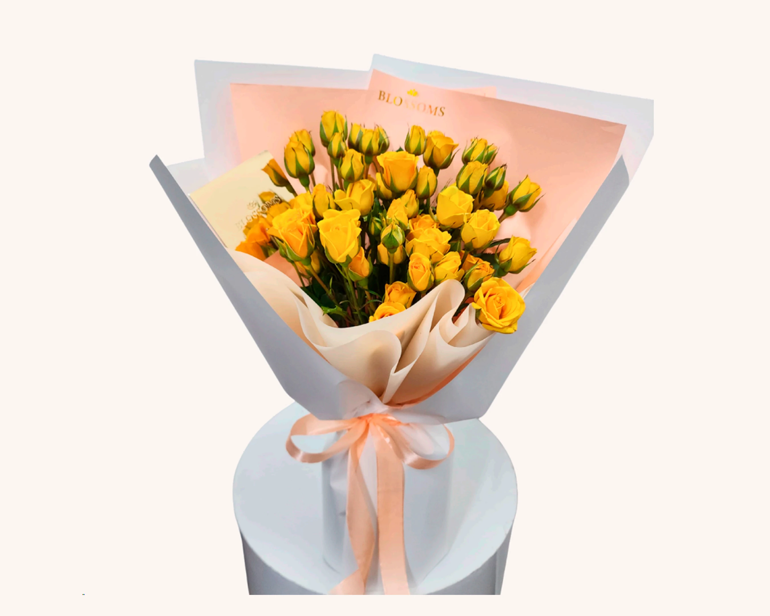 YELLOW MINI ROSES BOUQUET